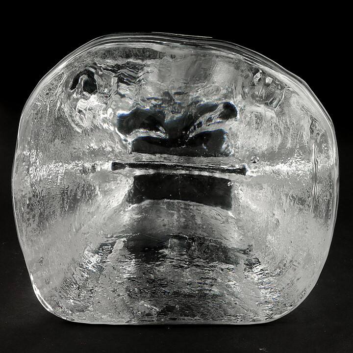 エリック・ホグラン  クリアガラスの動物   (9cm)  1960年代