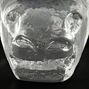 Erik Höglund (1960s) Rough-Hewn Clear Glass Animal 9 cm