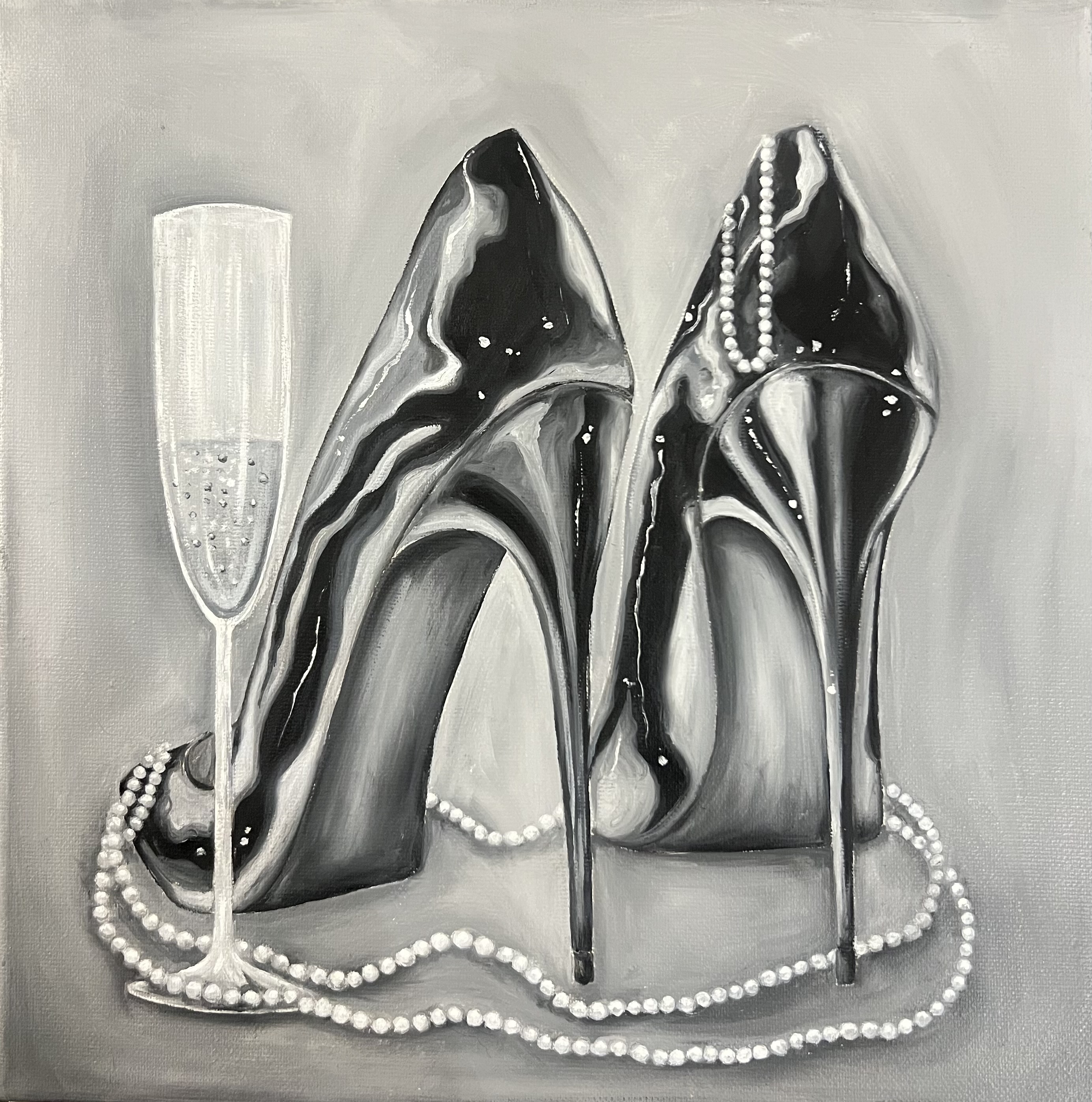Champagne and pearls I