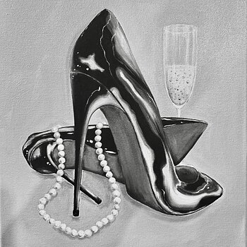 Champagne and pearls II