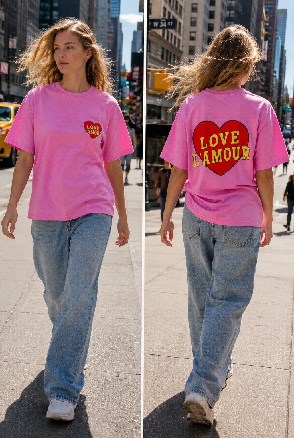 T-shirt LOVE pink