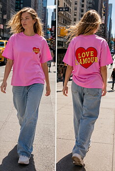 T-shirt LOVE pink