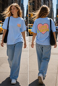 T-shirt LOVE blue