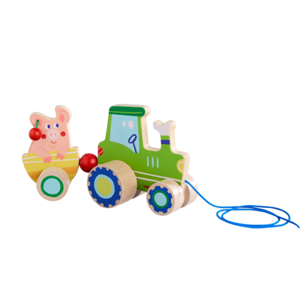 HABA Dragleksak Traktor- Hållbart i trä för kreativ lek