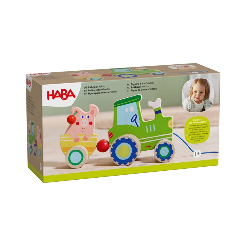 HABA Dragleksak Traktor- Hållbart i trä för kreativ lek - 2