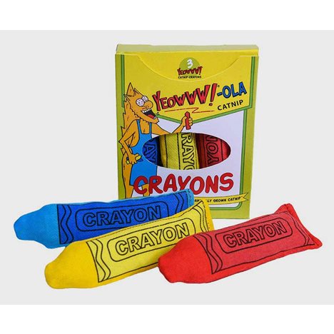 Yeowww Kattleksak Ola-Färgkritor 3-Pack 