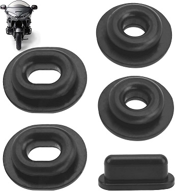 Gummigenomförningar 5 pack sats till sidokåporna Honda  GL1500-GL1800-VT600-Vt750-VT1100 52-691