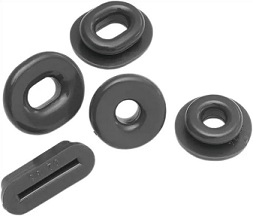 Gummigenomförningar 5 pack sats till sidokåporna Honda  GL1500-GL1800-VT600-Vt750-VT1100 52-691 - 3