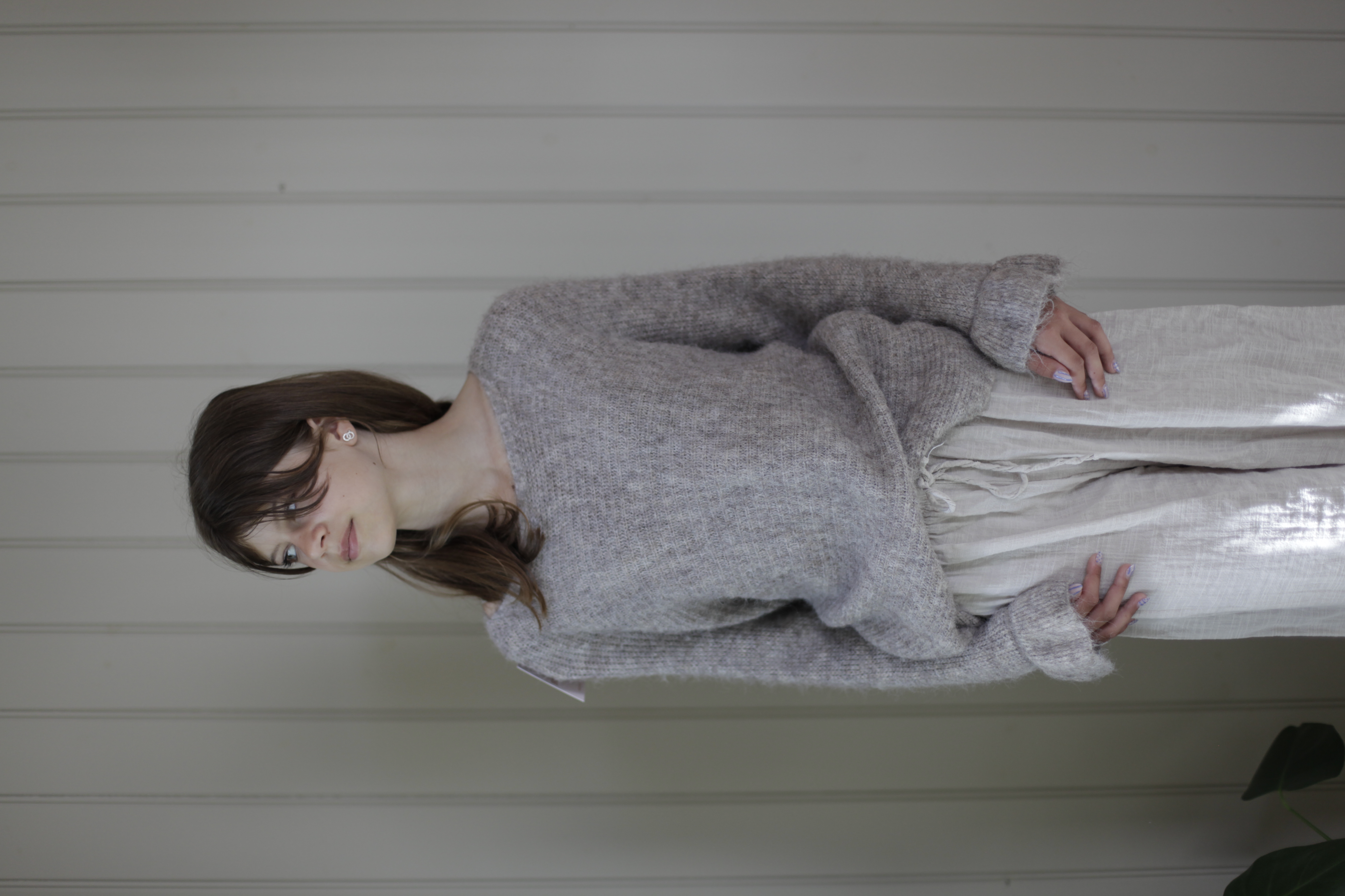 TRÖJA M. TRUMPETÄRM - BEIGE
