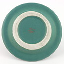 アラビア社  緑色の丸皿  銀色のWärtsiläロゴ入り  特注品  12cm  1953年