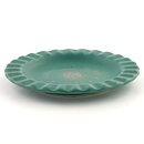 アラビア社  緑色の丸皿  銀色のWärtsiläロゴ入り  特注品  12cm  1953年