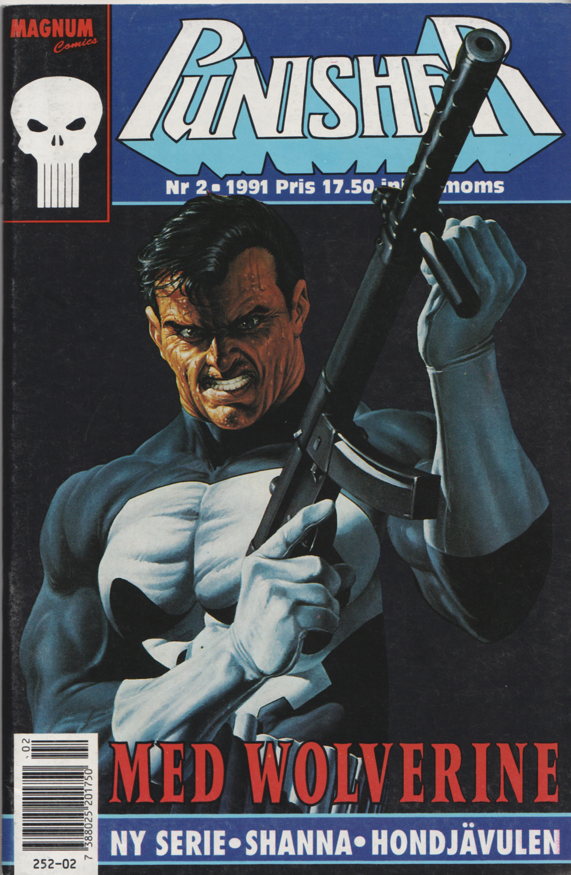 Punisher nr 2 1991, med Wolverine, begagnad