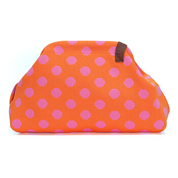 Clutch dots orange/pink