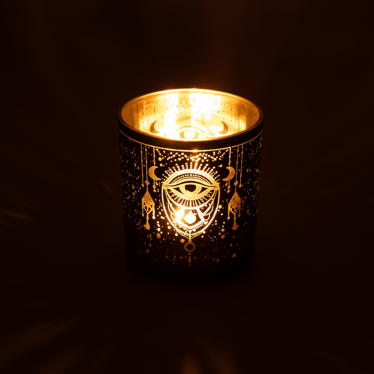 Ljuslykta metallic Mystical Eye of Providence mindre - 2