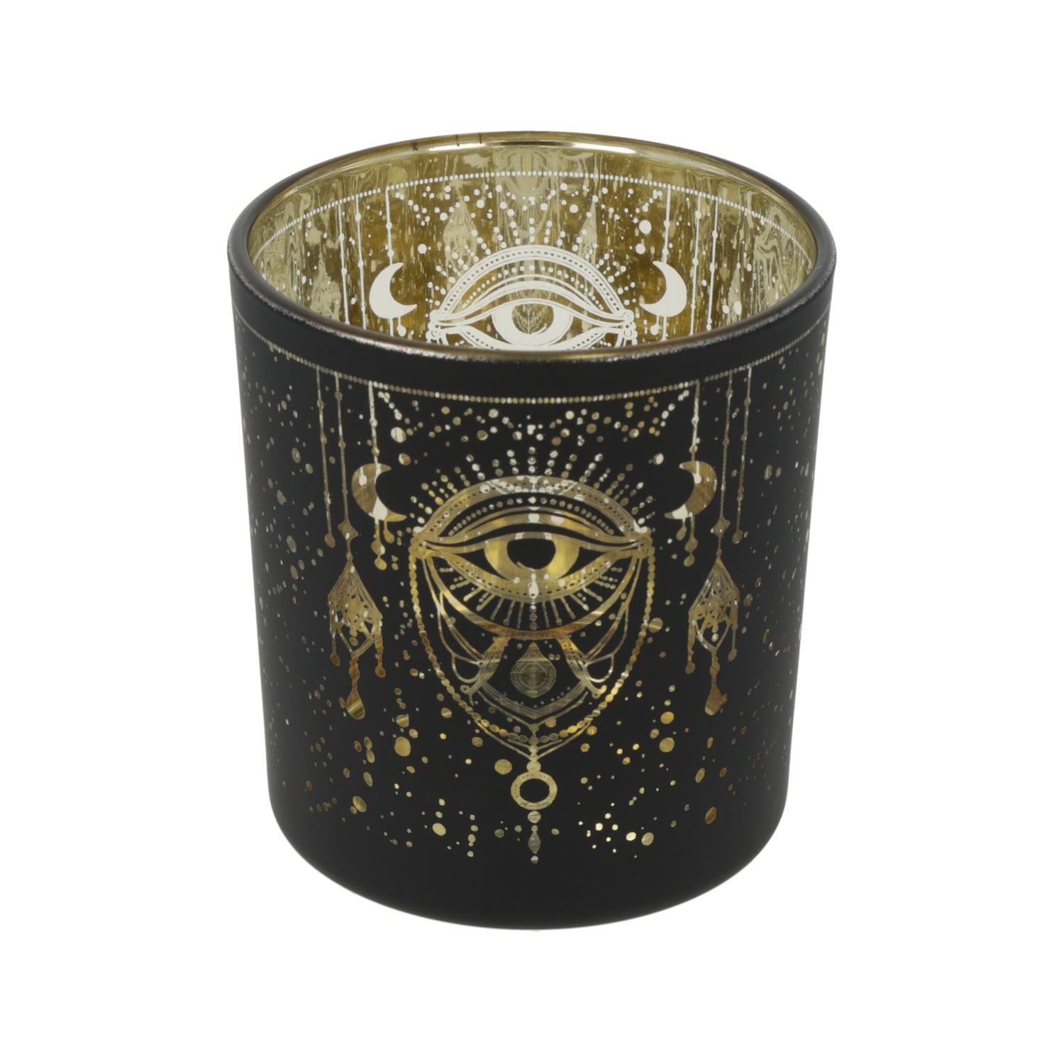 Ljuslykta metallic Mystical Eye of Providence mindre