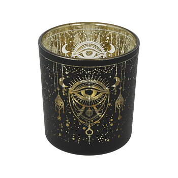 Ljuslykta metallic Mystical Eye of Providence mindre