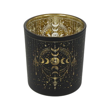 Ljuslykta metallic Mystical Moon phases mindre