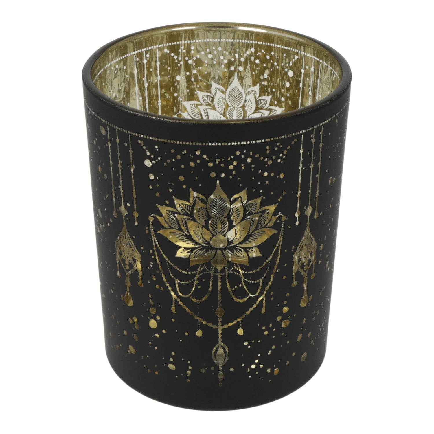 Ljuslykta metallic Mystical Lotus