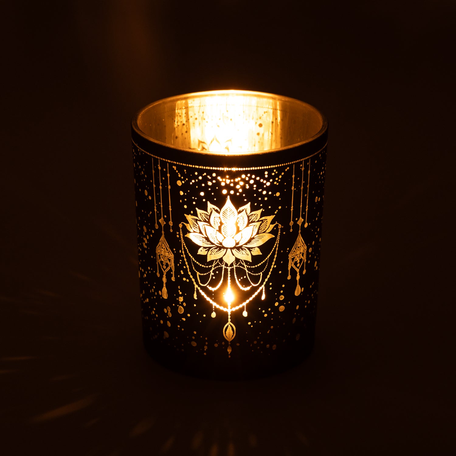 Ljuslykta metallic Mystical Lotus - 2
