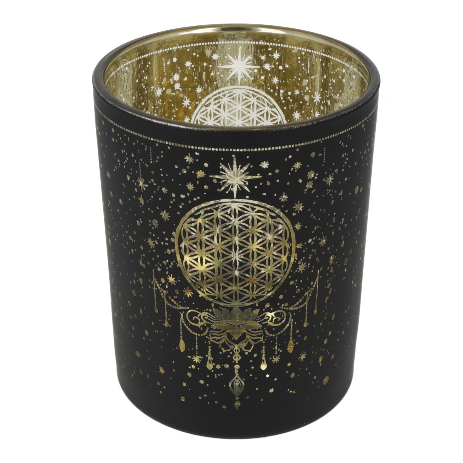 Ljuslykta metallic Mystical Flower of Life