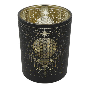 Ljuslykta metallic Mystical Flower of Life