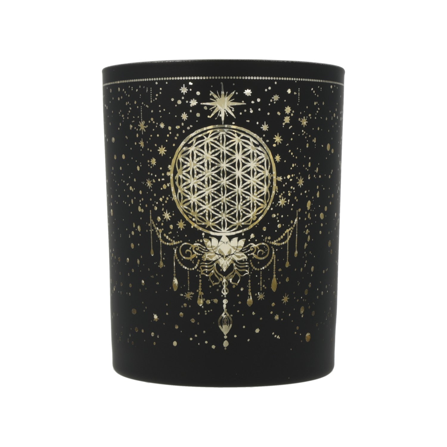 Ljuslykta metallic Mystical Flower of Life - 3