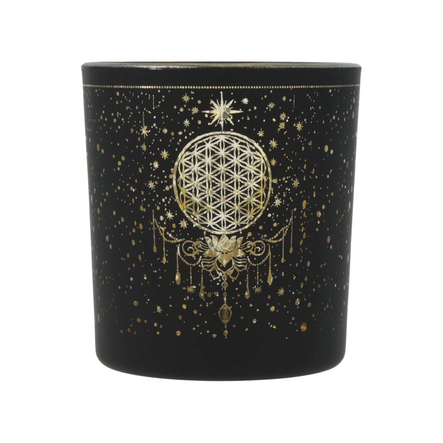 Ljuslykta metallic Mystical Flower of Life mindre - 3
