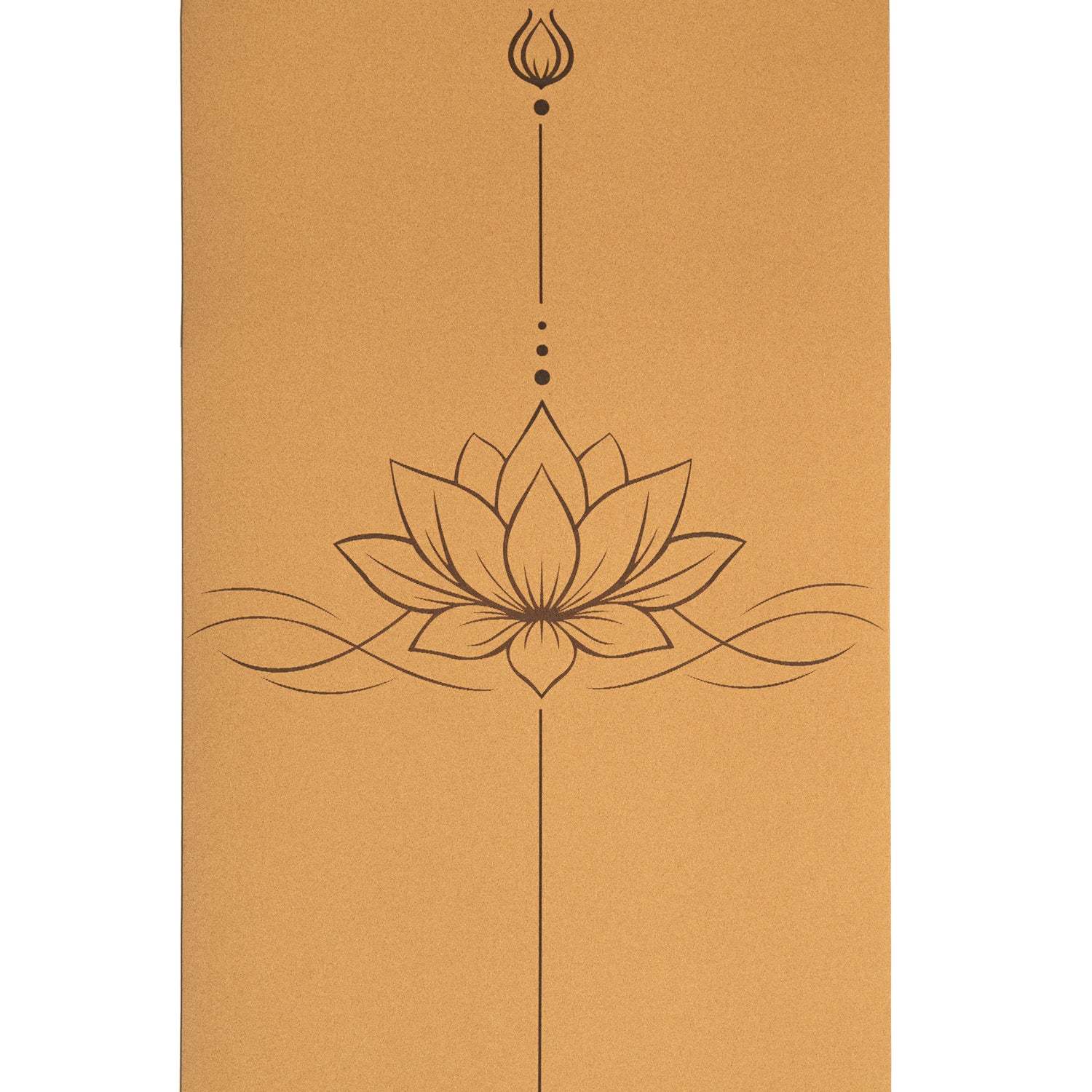 Yogi & Yogini Yoga Mat Kork / TPE Line Art Lotus - 3