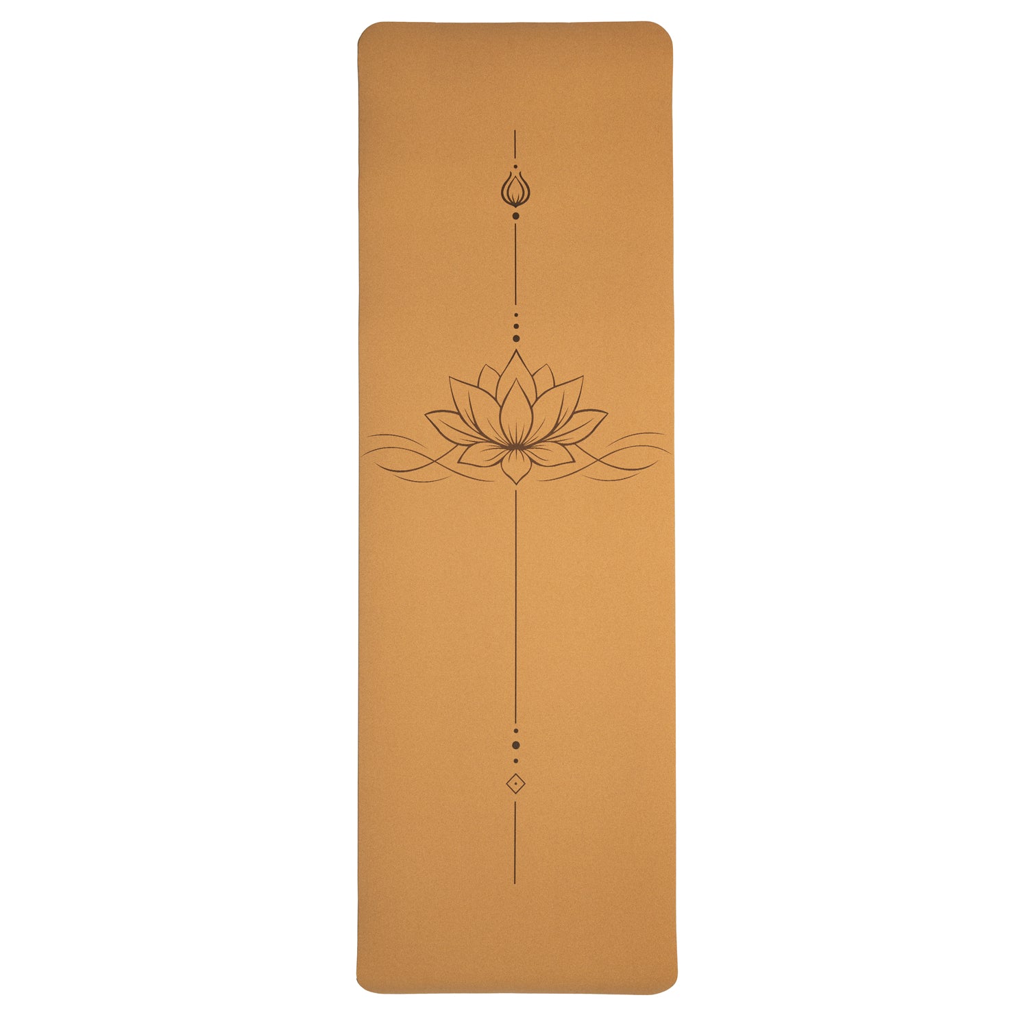 Yogi & Yogini Yoga Mat Kork / TPE Line Art Lotus - 2