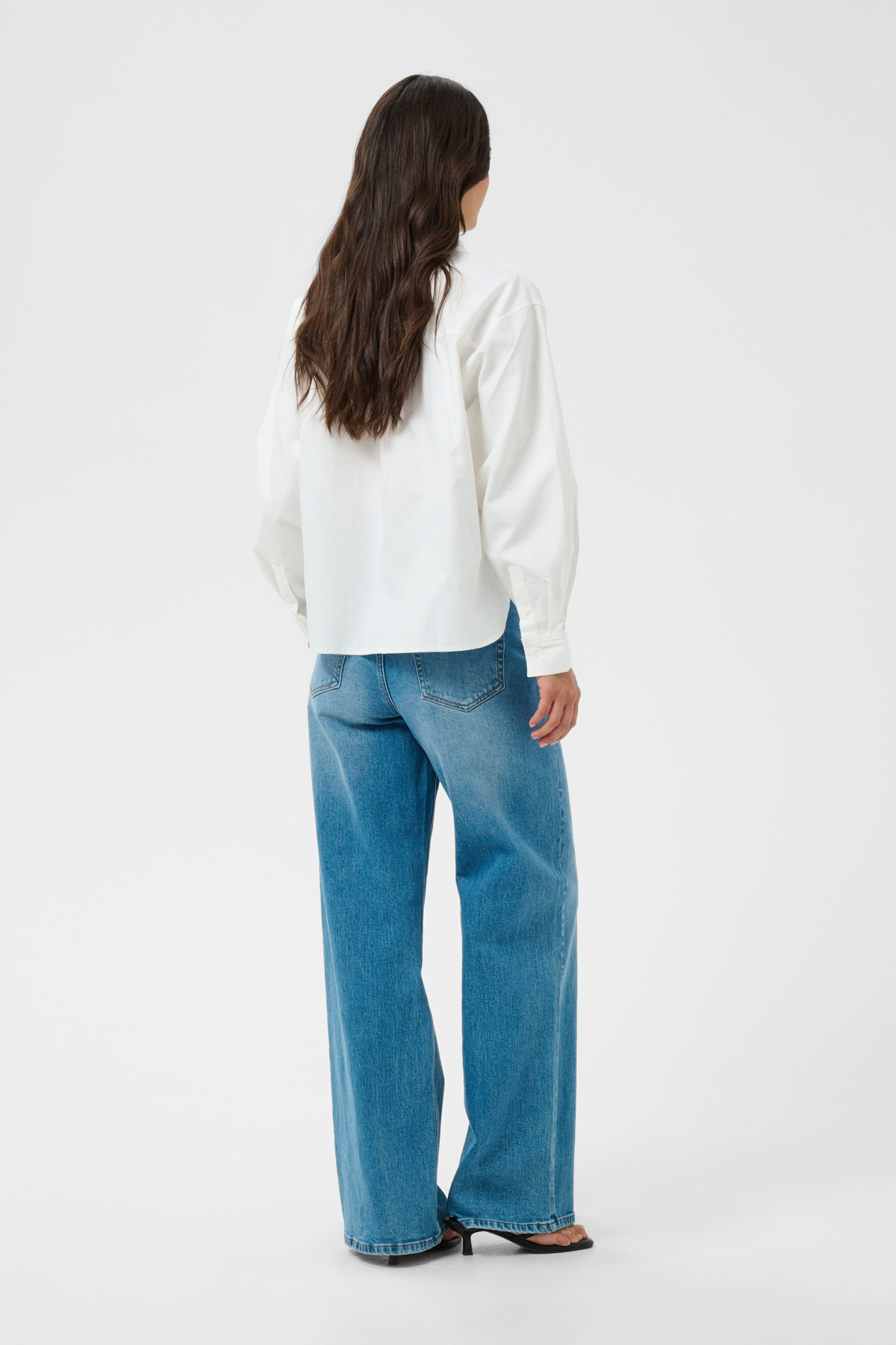 KAvaiana Shirt Vit Långärmad Skjortblus