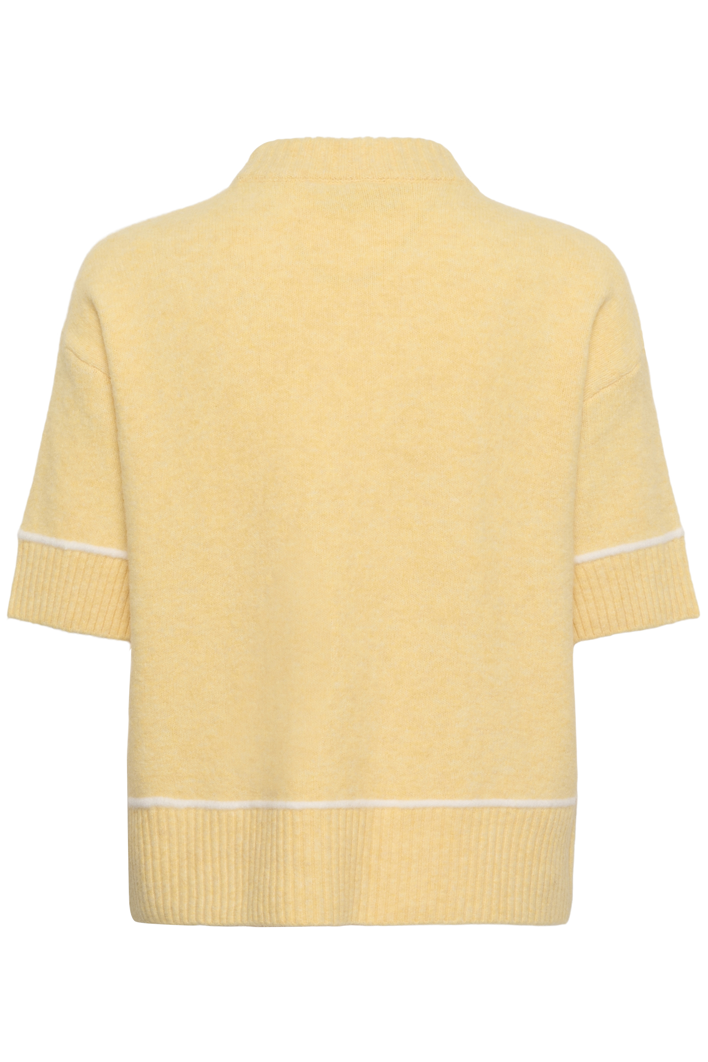 KAjinie Pullover Sunlight Melange Stickad tröja med kort ärm - 6