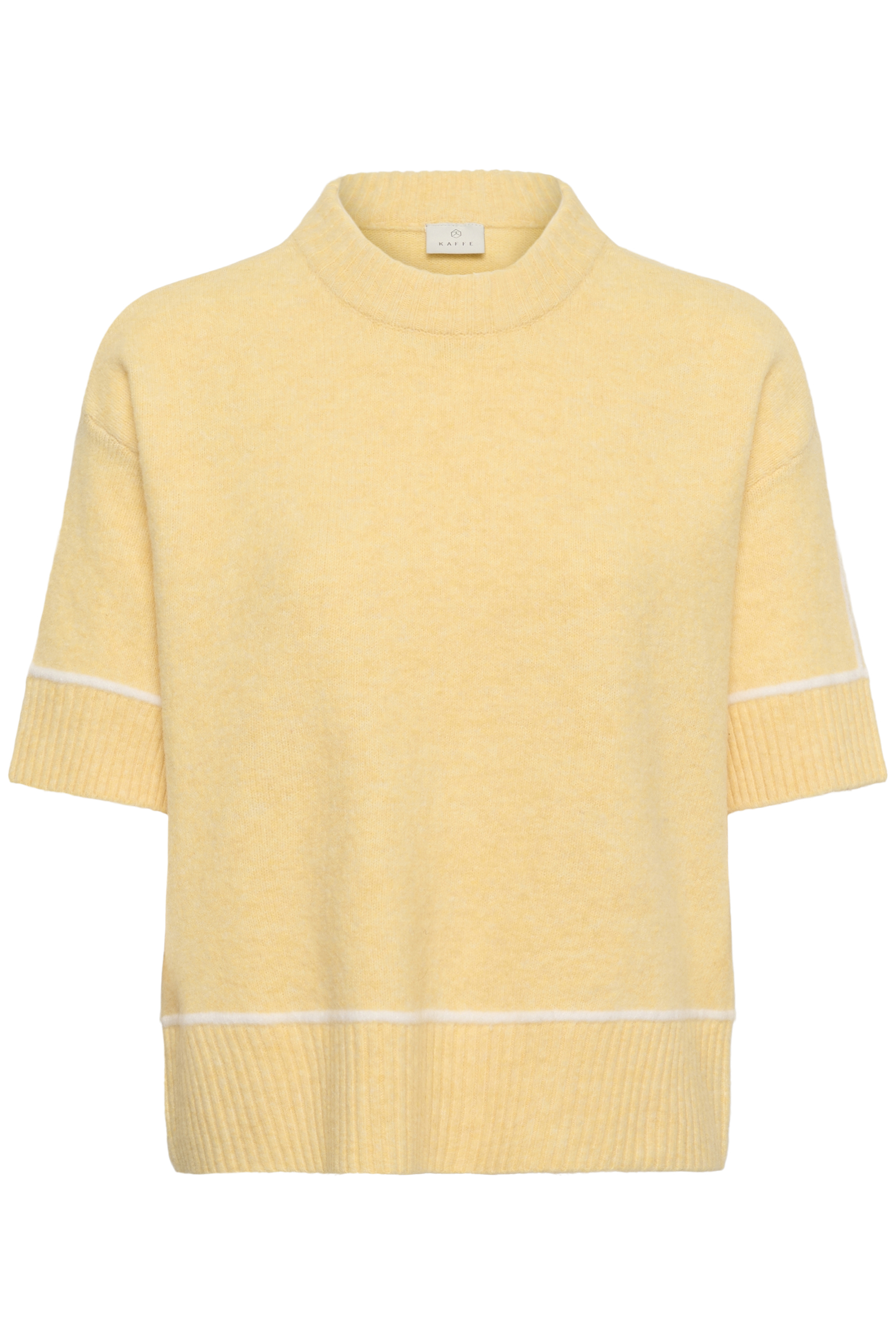 KAjinie Pullover Sunlight Melange Stickad tröja med kort ärm - 7