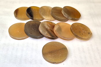 Buffelhorn Coin - honey