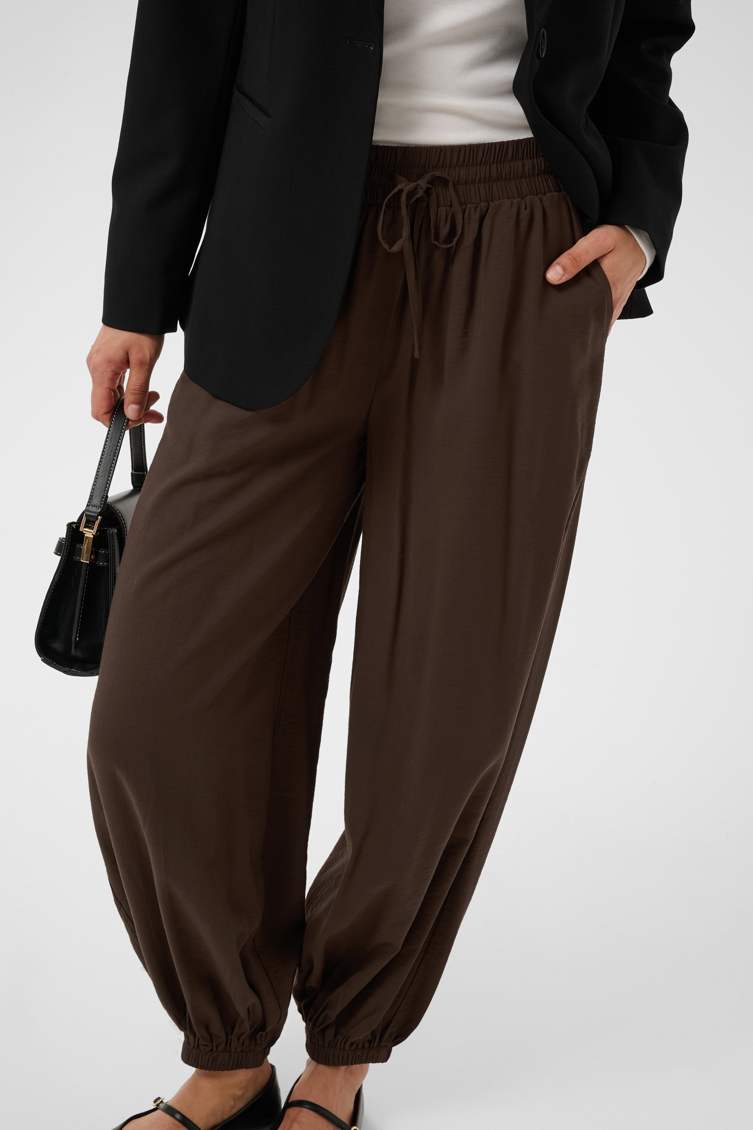 KAalberta Trousers Coffee Bean Brun Ballongbyxa - 5