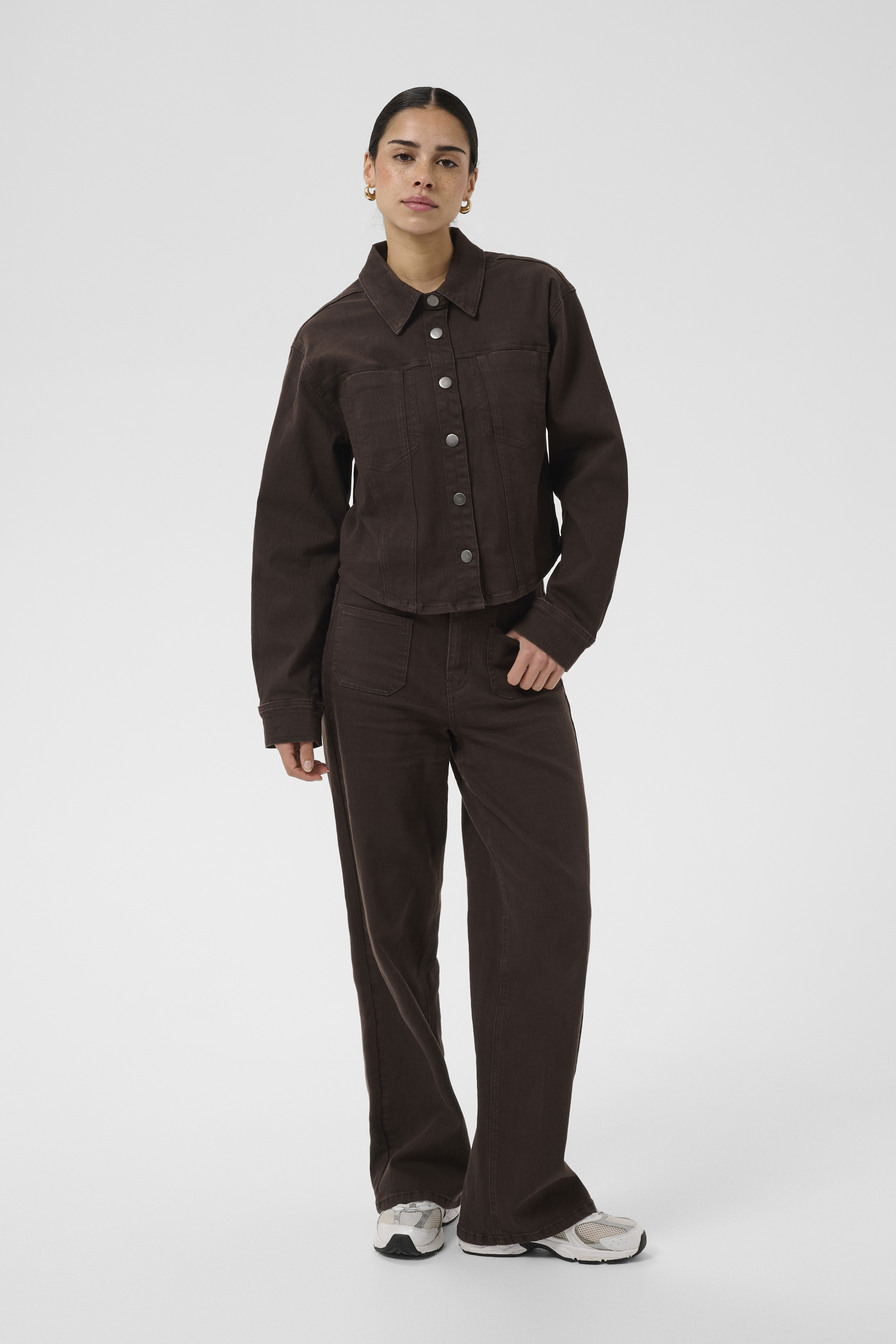 KAbrook Shirt Coffee Bean Brun Jeansskjorta - 4