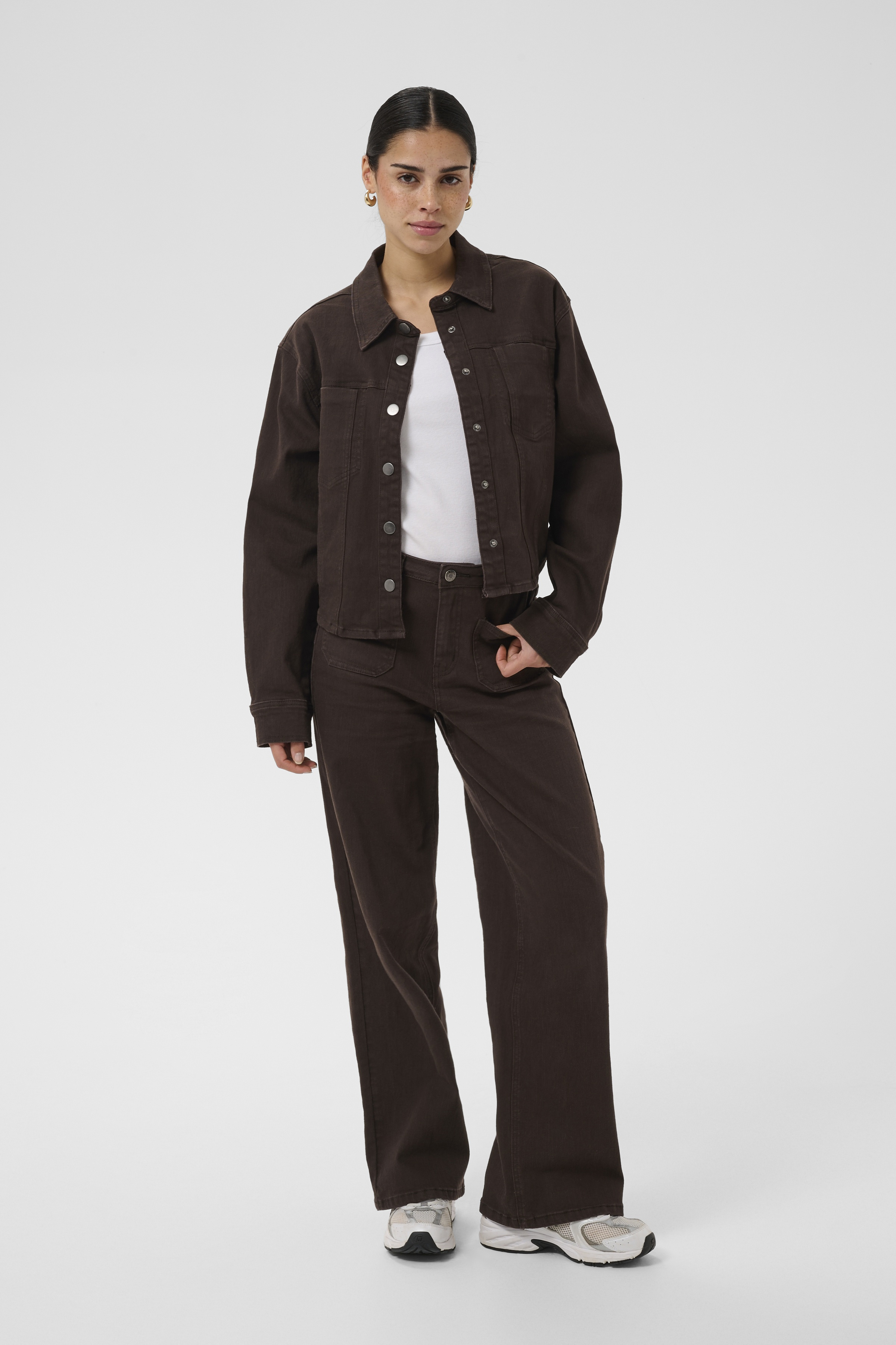 KAbrook Shirt Coffee Bean Brun Jeansskjorta - 3