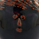 Stig Lindberg (Combin 1970s) Bottle Woman Head with Tenmoku Glaze 7 cm (1)
