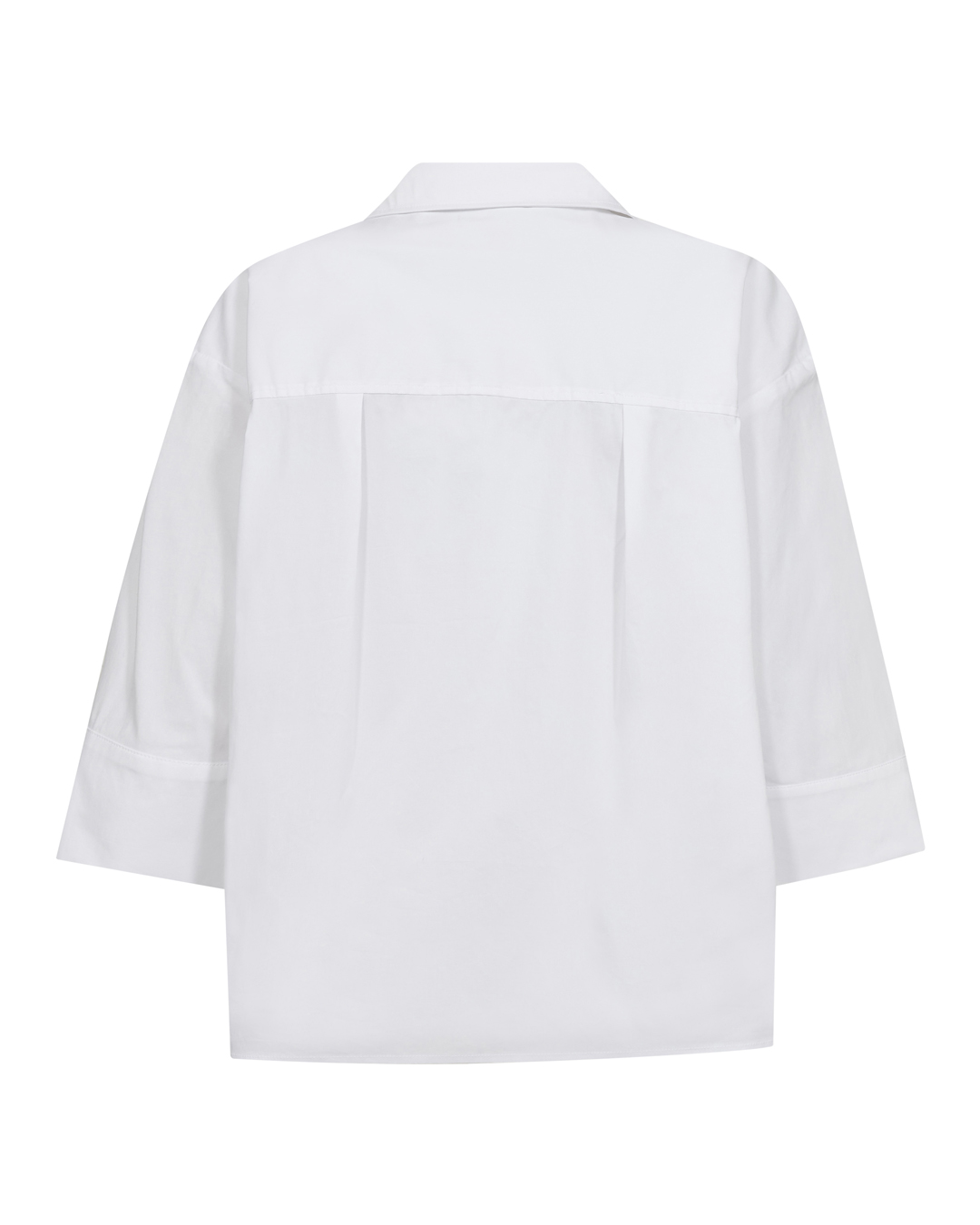 Skjorta Poppy oversize knappar på ärm vit - 2