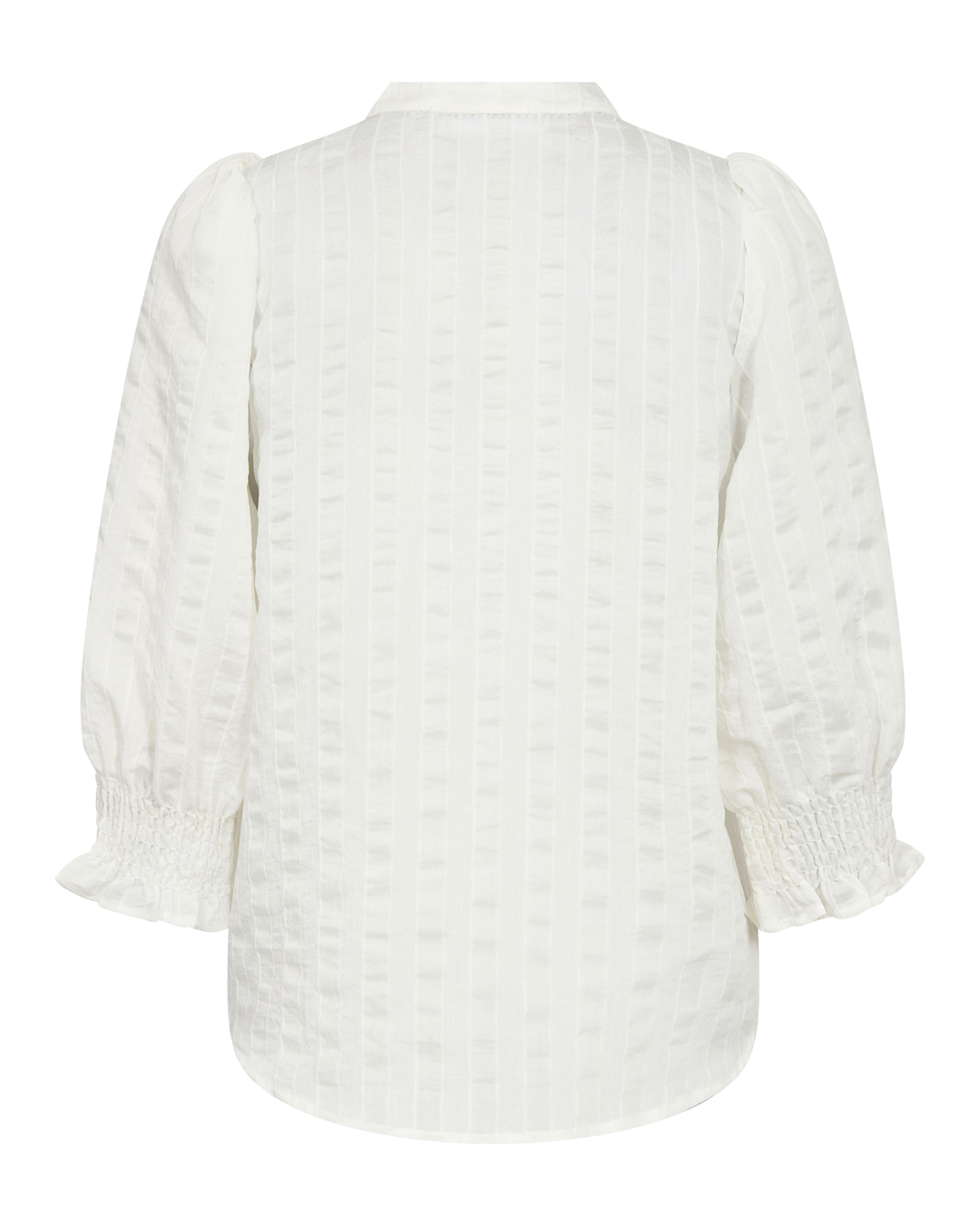 Blus Saila v-ringad randig vit - 2
