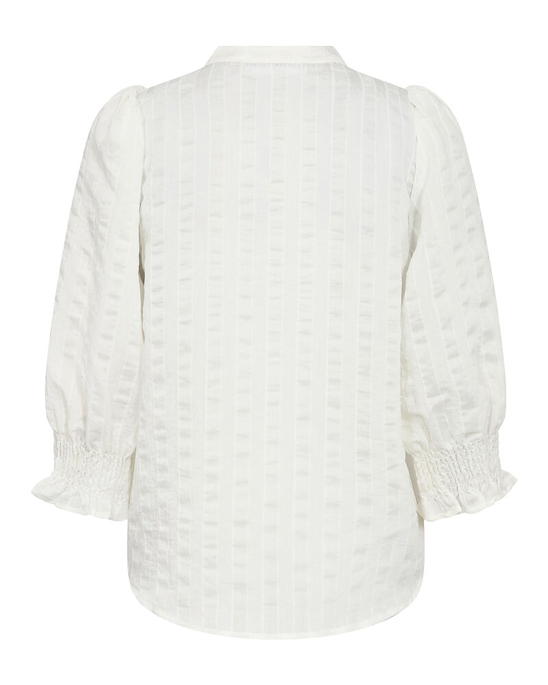 Blus Saila v-ringad randig vit