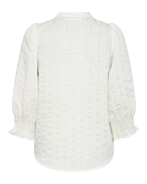 Blus Saila v-ringad randig vit - 2