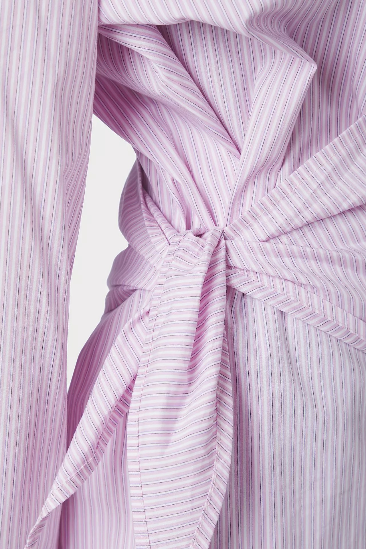 Neo Noir - Dita Scarf Stripe Shirt Light Pink - 5