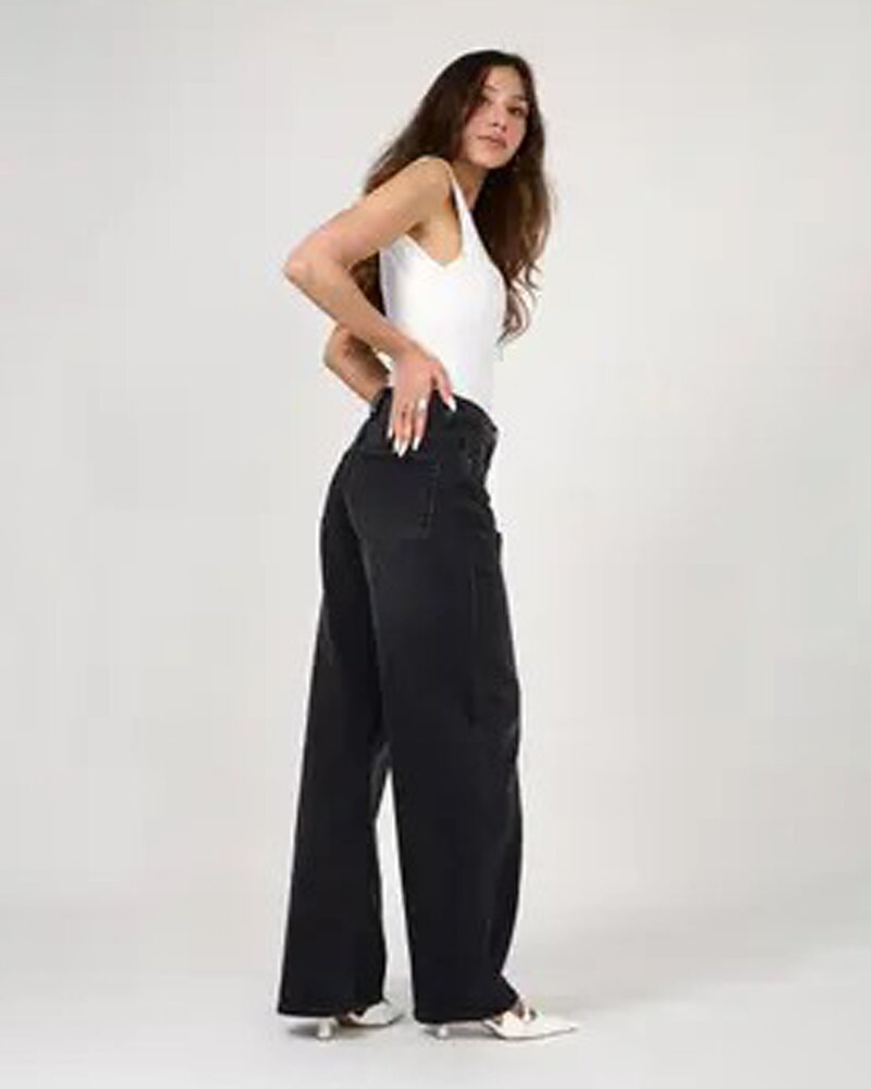 Barreljeans Lowen mörkgrå