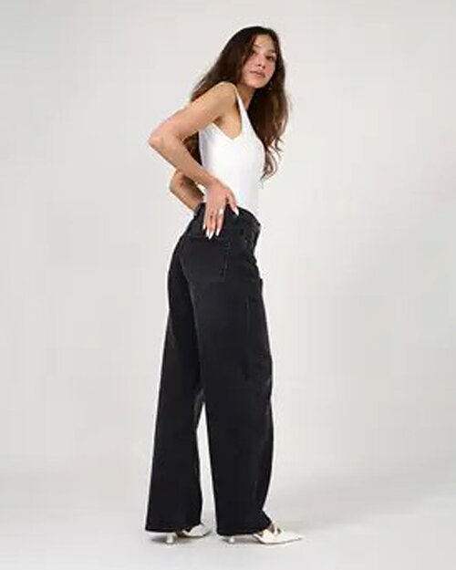 Barreljeans Lowen mörkgrå - 2