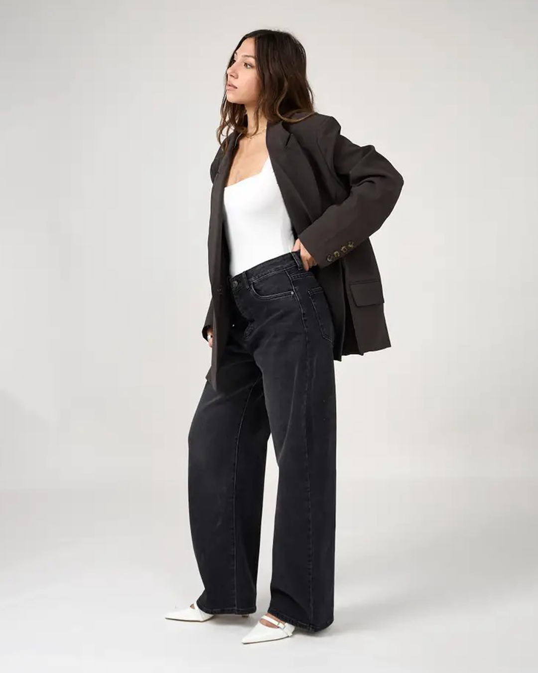 Barreljeans Lowen mörkgrå - 5