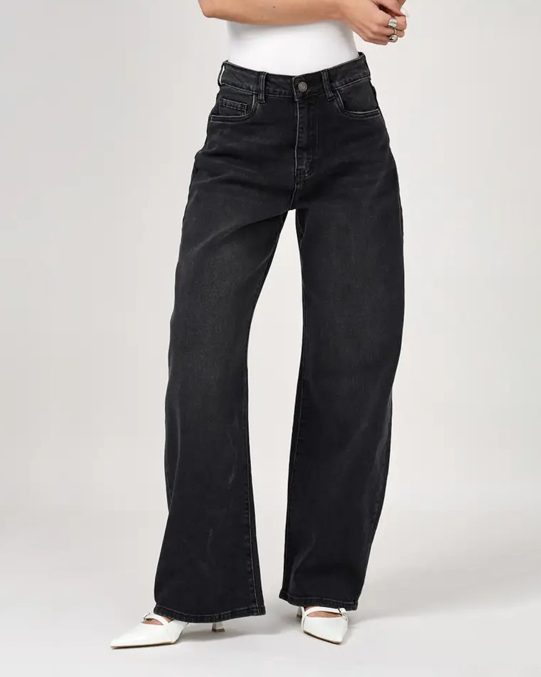 Barreljeans Lowen mörkgrå - 4