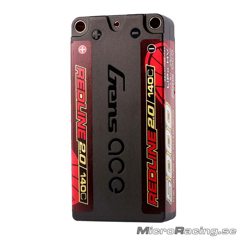 GENS ACE - Battery LiPo, Redline 2.0, Shorty,  2S HV 140C, 7.6V/5000mAh - 4