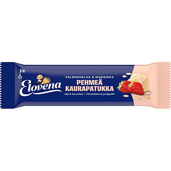 Pehmeä välipalapatukka Elovena valkosukl