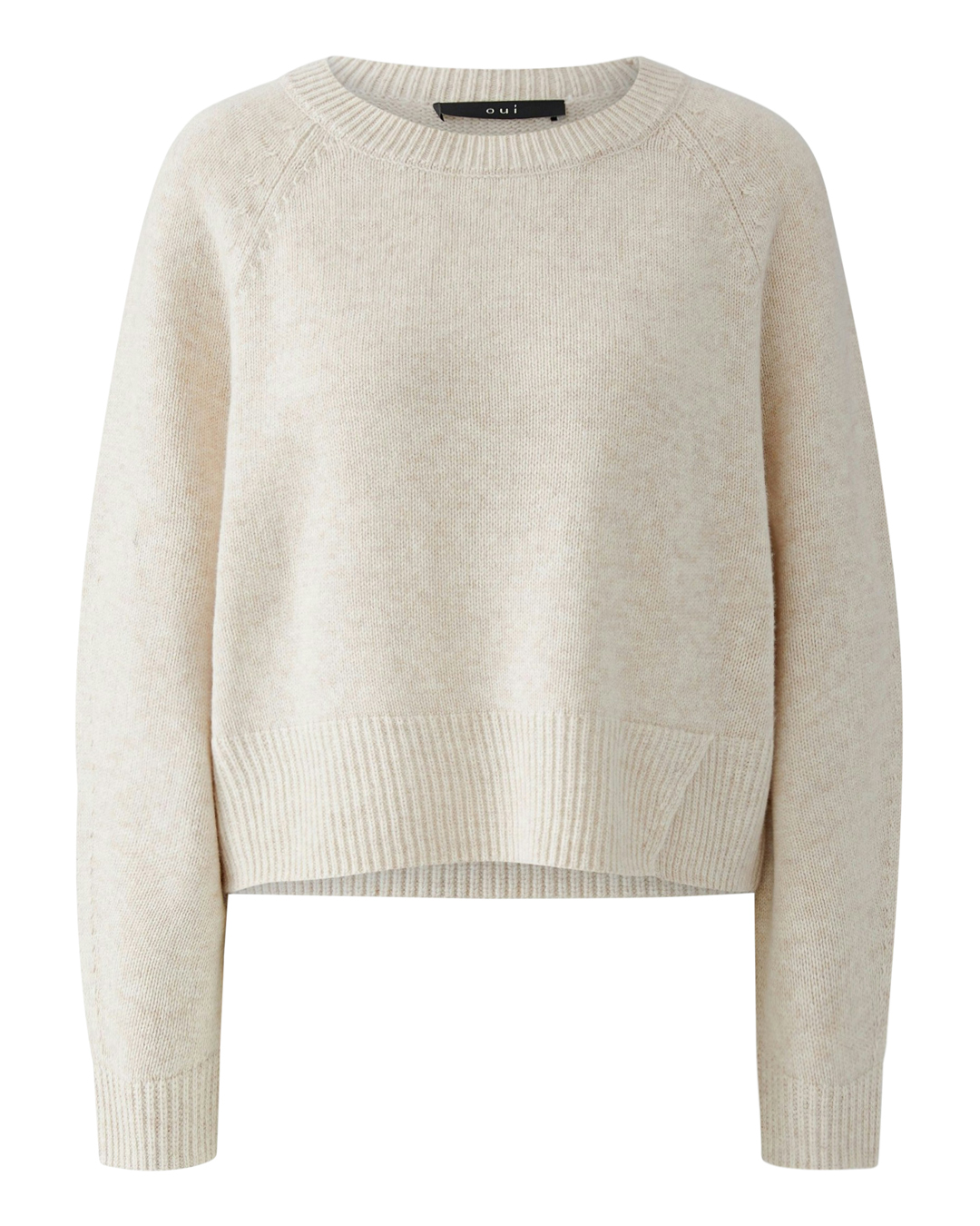 Jumper bred mudd slits neditt ljusbeige - 5