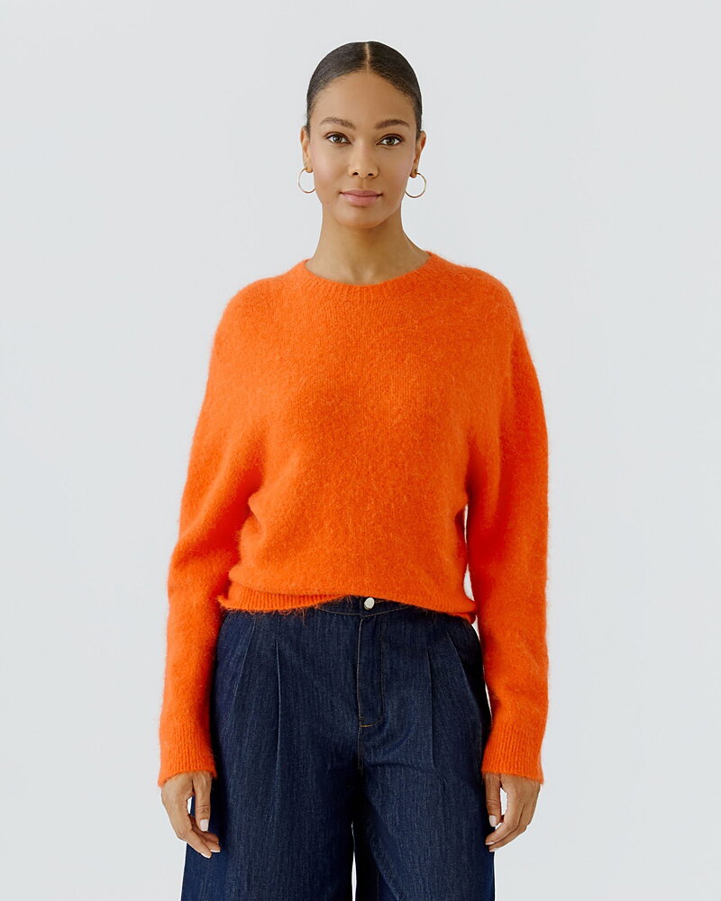 Jumper alpackablandning orange